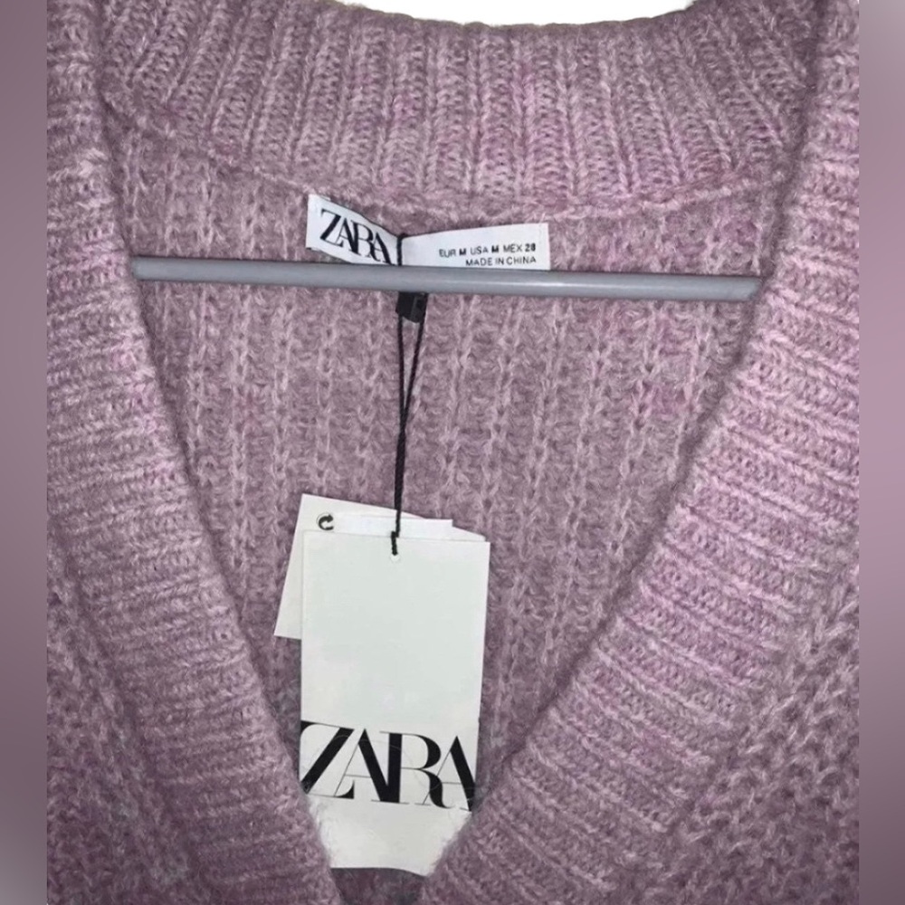 NWT ZARA Blogger Fav. Patch Pocket Knit Jacket - Picture 10 of 12